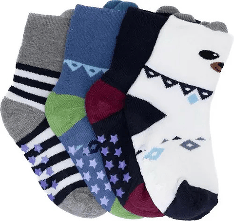 Pack 12 Calcetines Antideslizante Para Niño