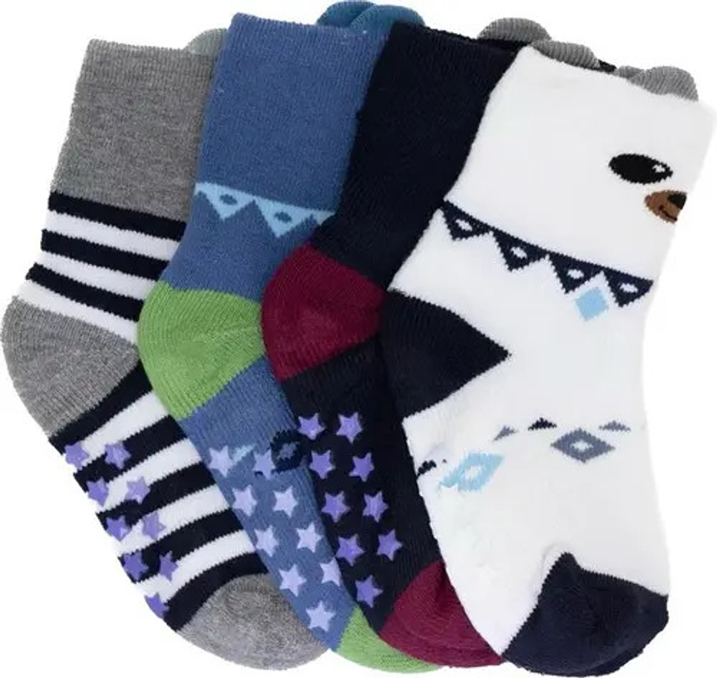 Pack 12 Calcetines Antideslizante Para Niño 1