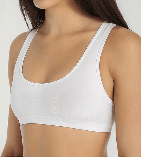 Pack 6 Petos Niña Sostén Deportivo Juvenil 100% Algodón