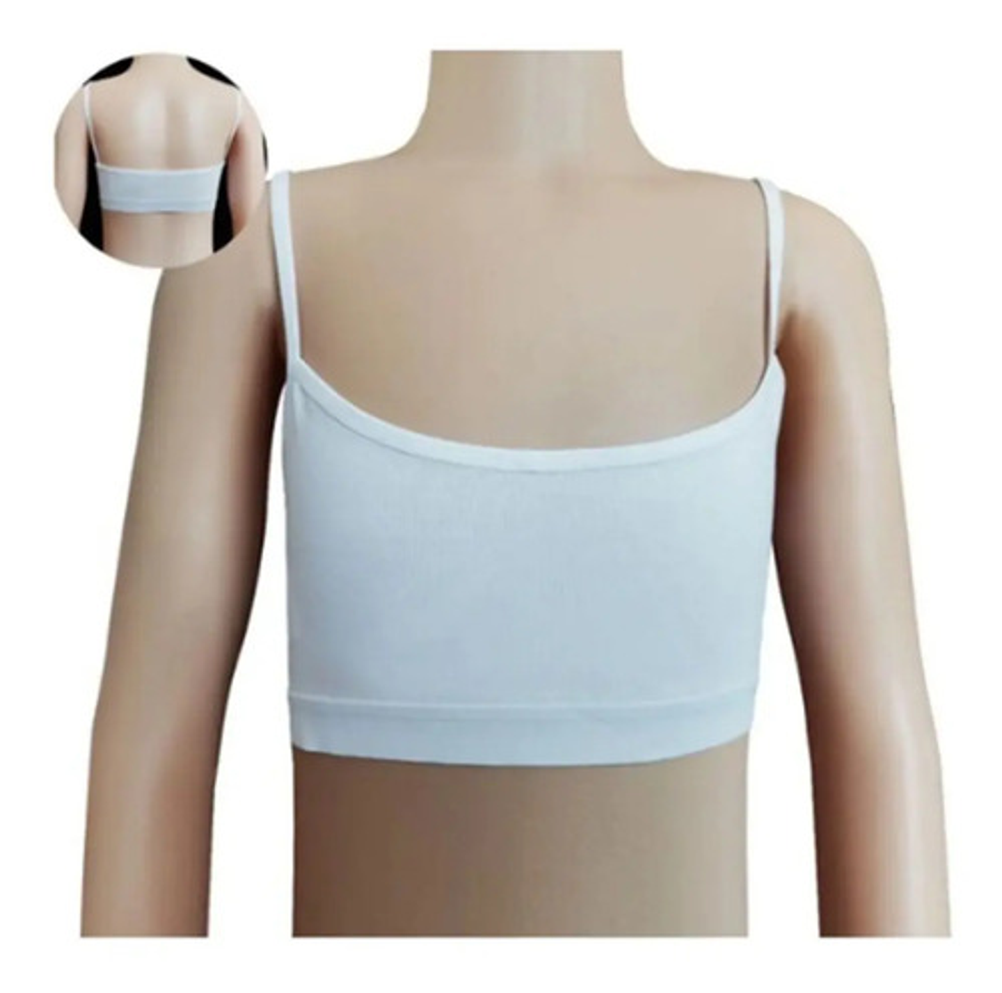 Pack 6 Petos Niña Sostén Deportivo Juvenil 100% Algodón 7