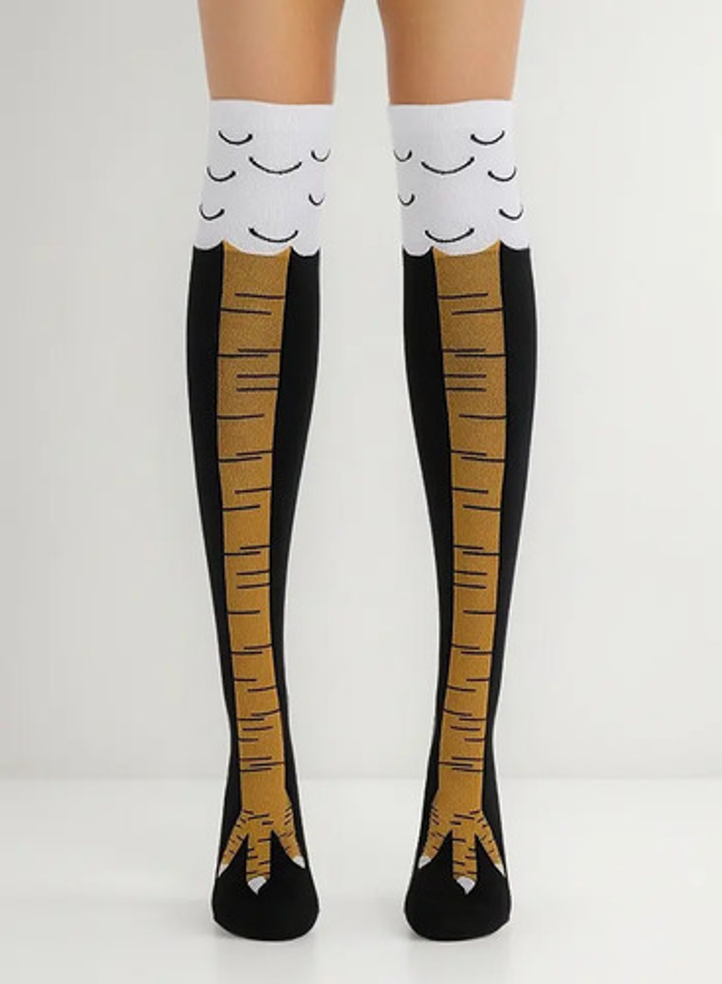 6pares Divertidas Calcetas 3d Pata De Pollo Sobre La Rodilla 1