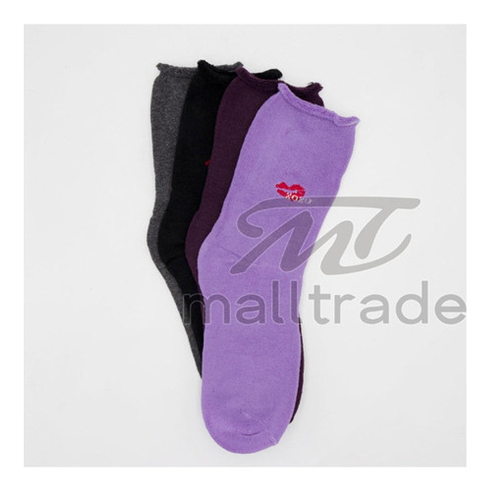 Pack 12 Calcetin Grueso Mujer Algodon Diabetico Sin Costura  4