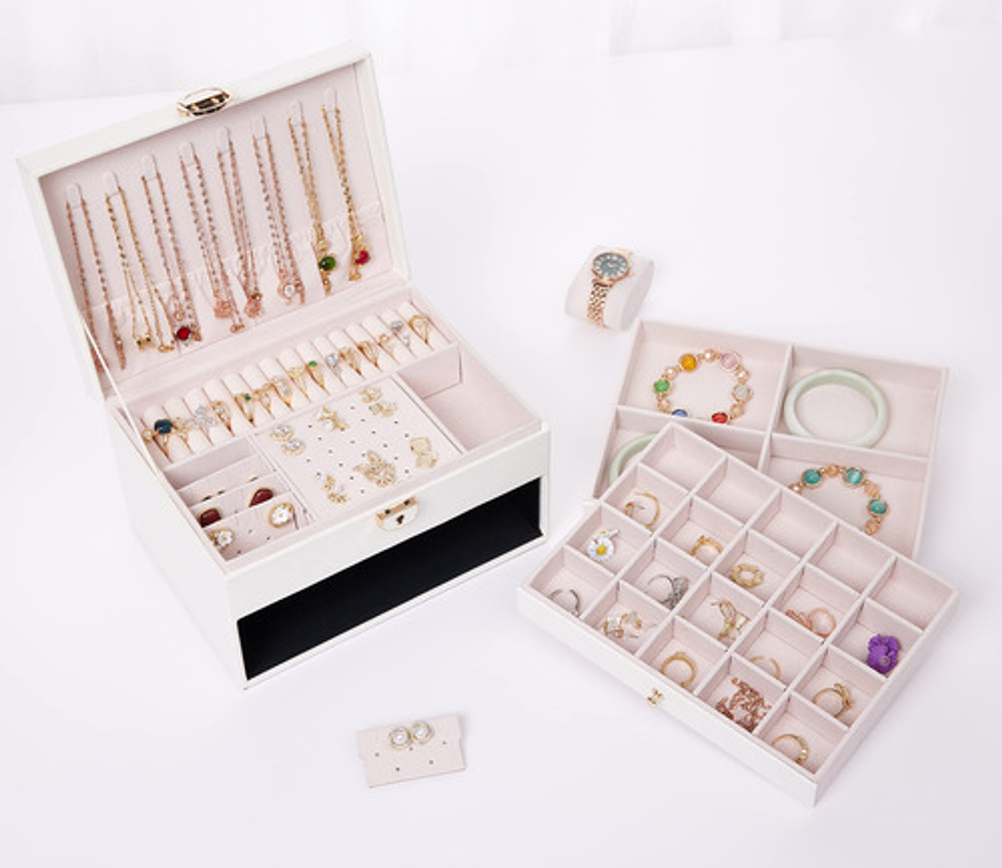 Organizador Joyas Estuche Joyero Portátil Viajero Exhibidor  5