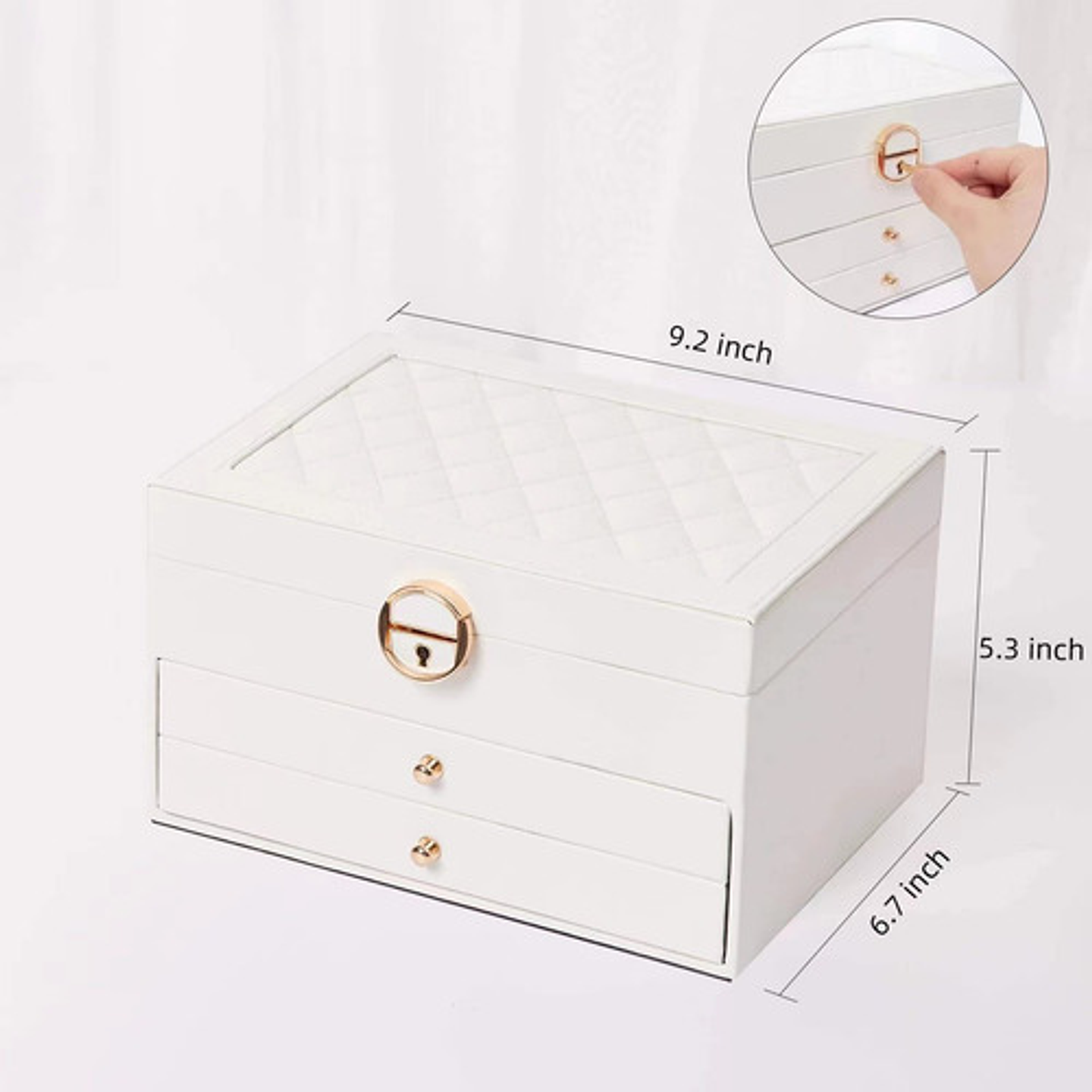 Organizador Joyas Estuche Joyero Portátil Viajero Exhibidor  6