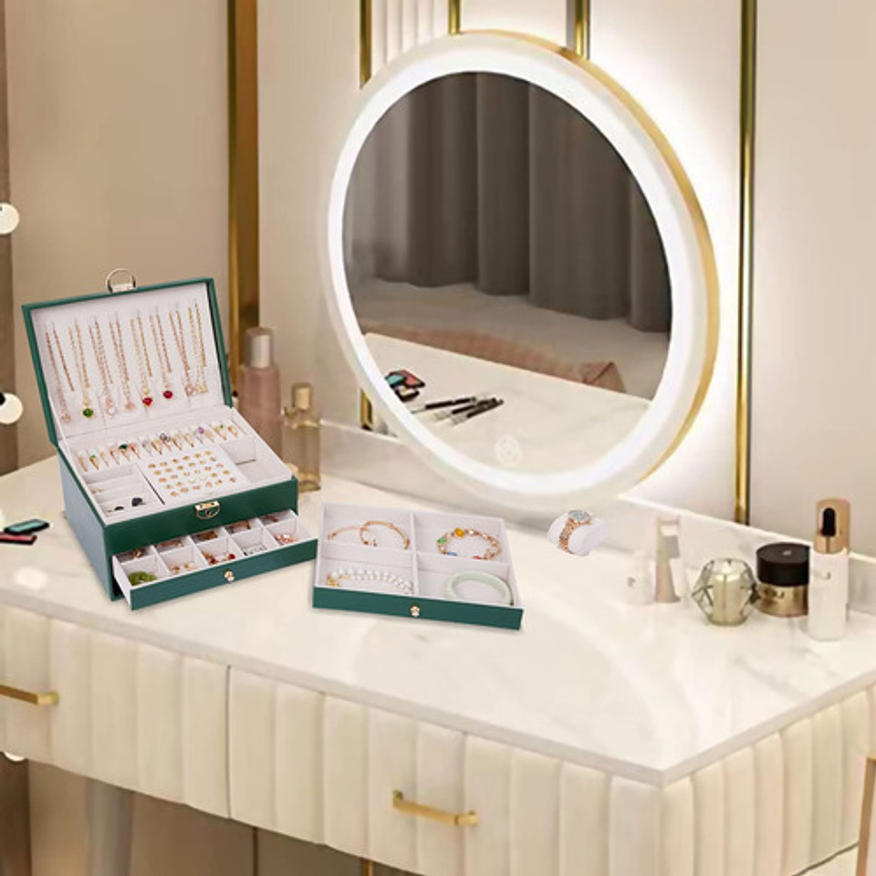 Organizador Joyas Estuche Joyero Portátil Viajero Exhibidor  12