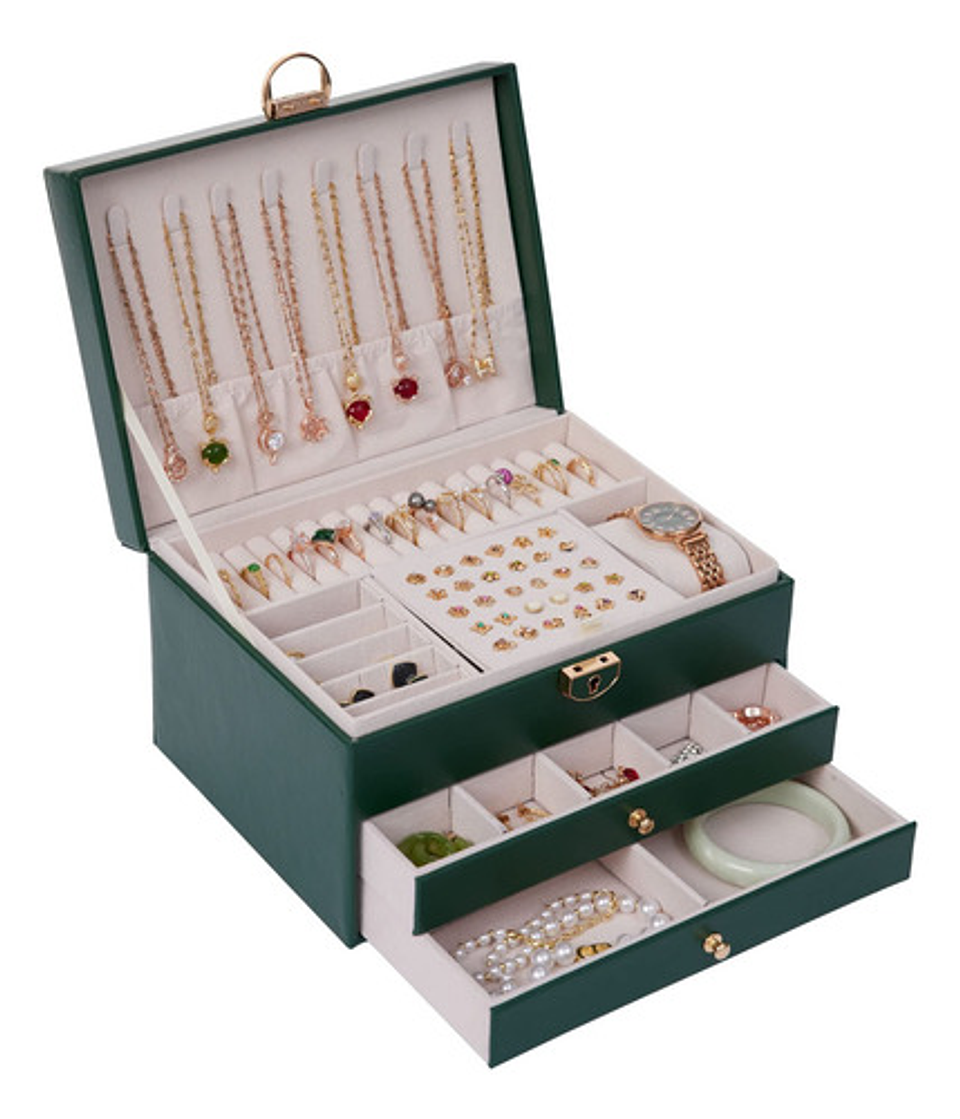 Organizador Joyas Estuche Joyero Portátil Viajero Exhibidor  13