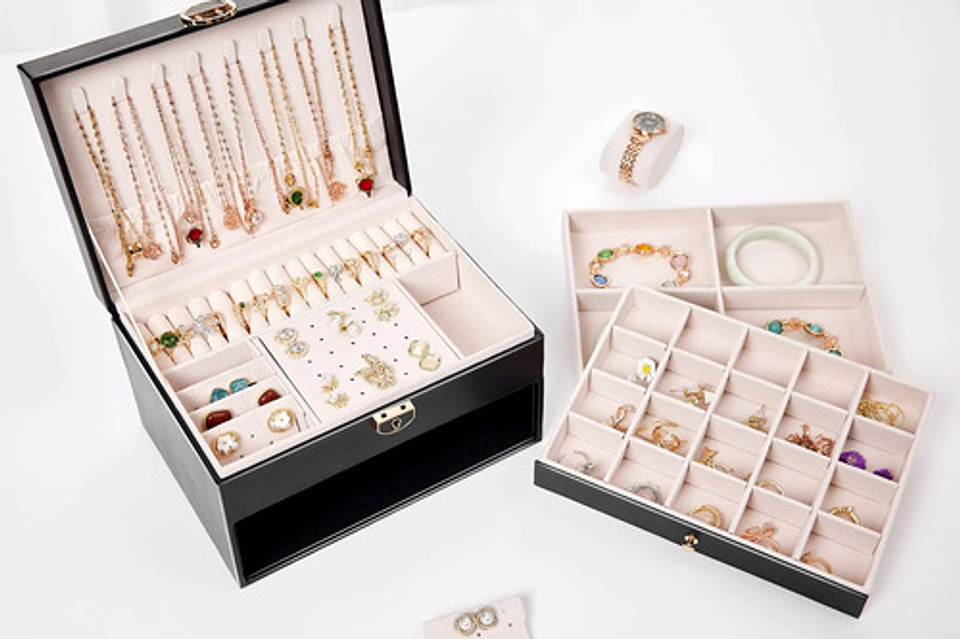 Organizador Joyas Estuche Joyero Portátil Viajero Exhibidor  16