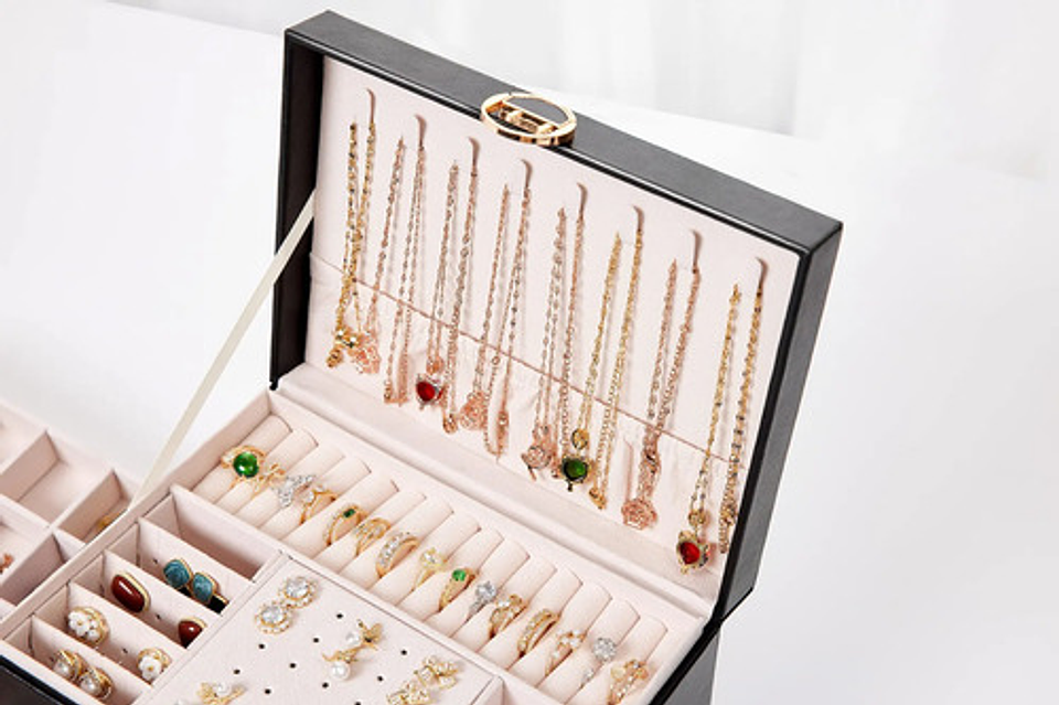 Organizador Joyas Estuche Joyero Portátil Viajero Exhibidor  17