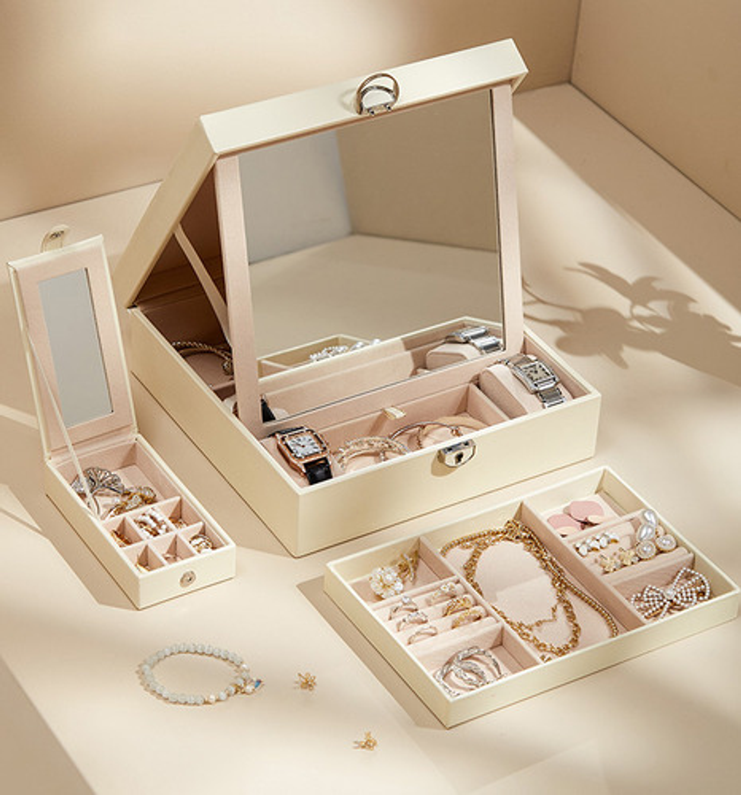 Organizador Joyas Estuche Joyero Portátil Viajero Exhibidor  25