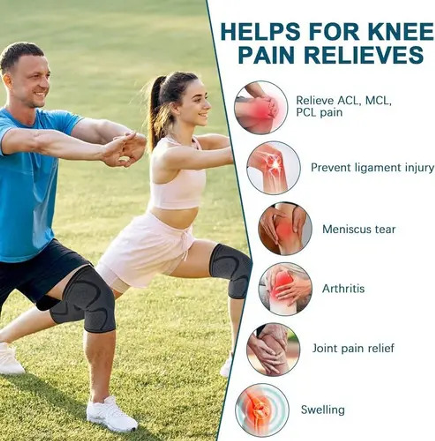 Rodillera Deportiva Ortopédica Soporte Cobre Artritis Un Par 57