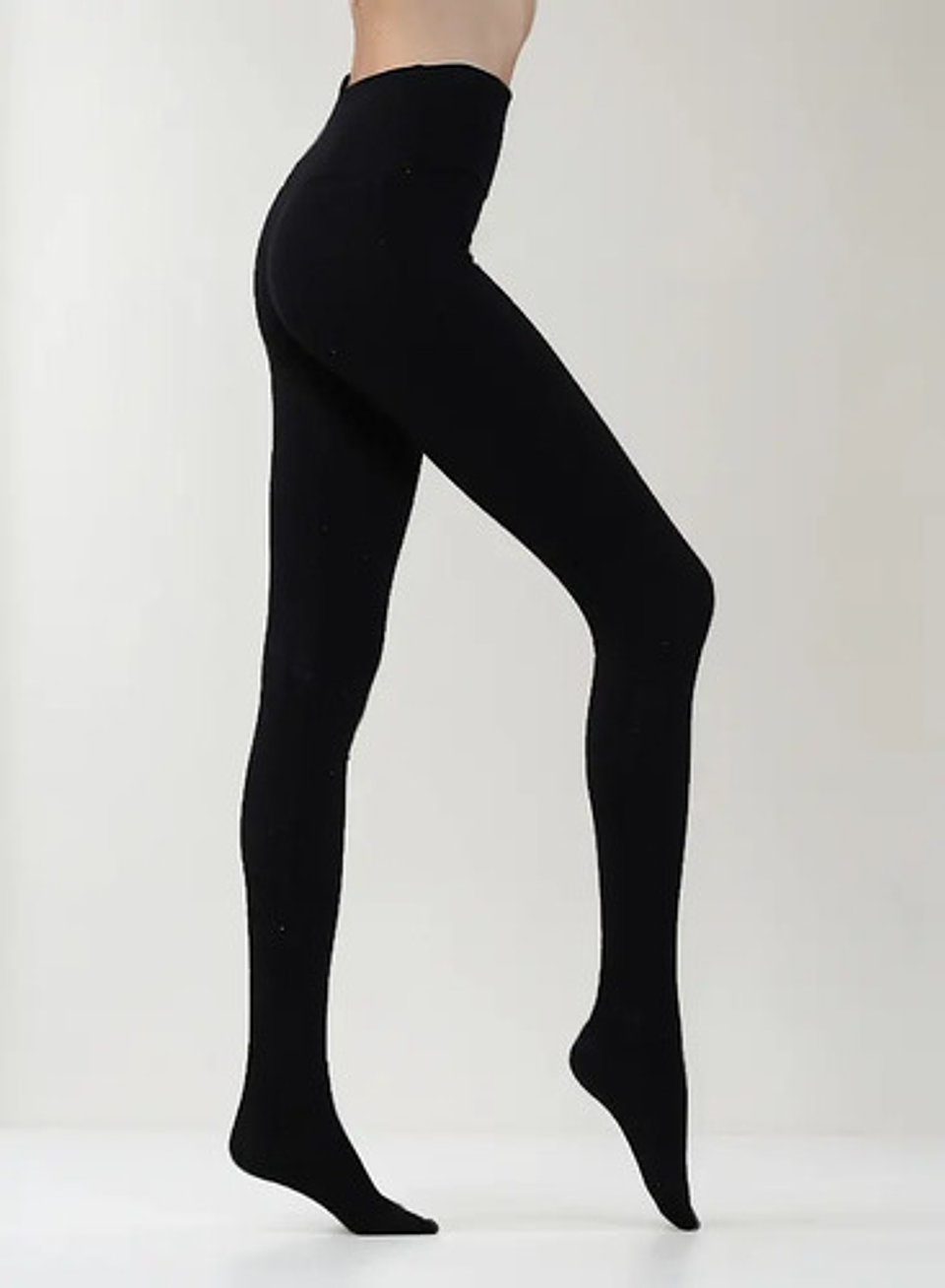 Pack 6 Pantys Medias Con Polar Elásticas De Invierno Con Pie 1