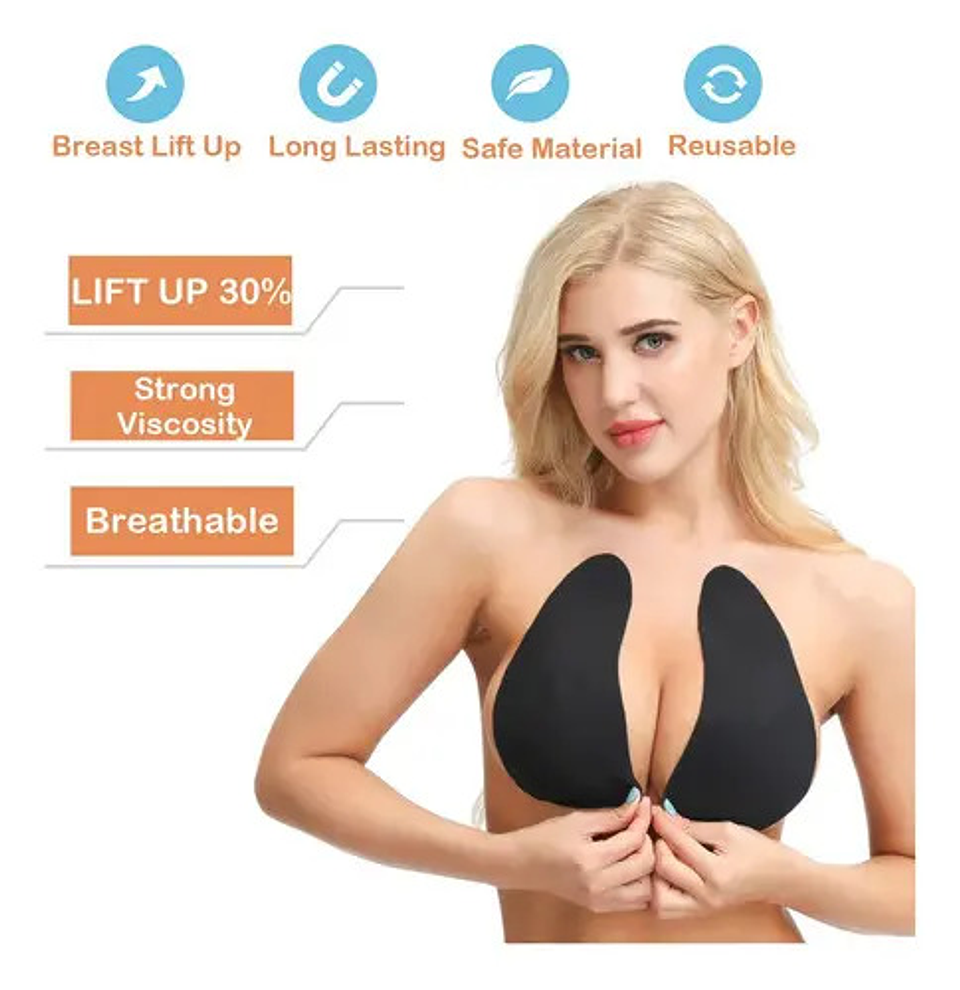 Sujetador Push Up Invisible Con Cinta Adhesiva Para Mujer 6