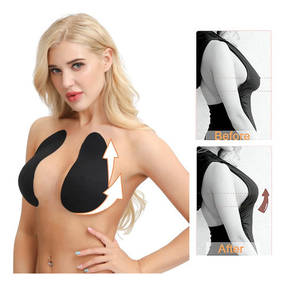 Sujetador Push Up Invisible Con Cinta Adhesiva Para Mujer 7