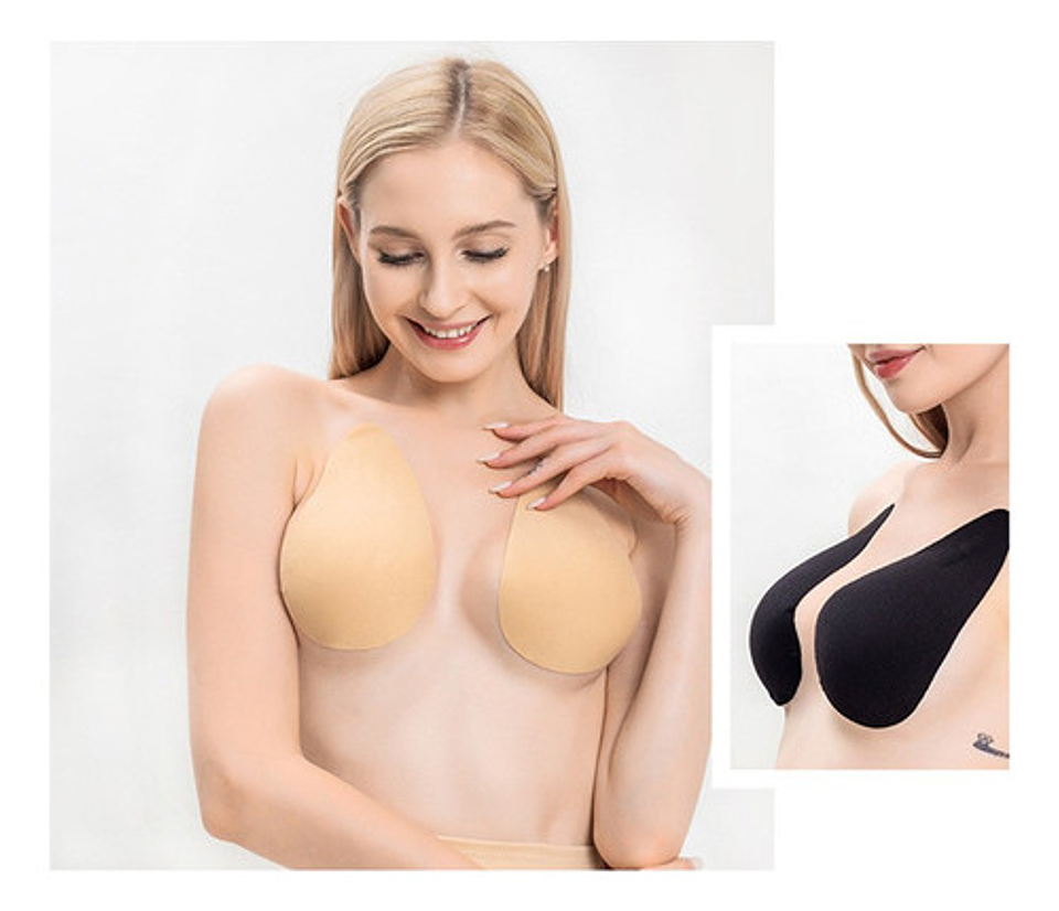 Sujetador Push Up Invisible Con Cinta Adhesiva Para Mujer 10