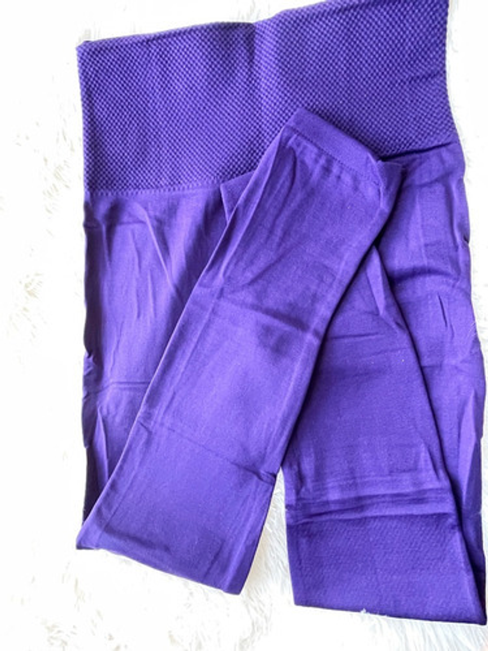 Pack 2 Calzas Polar Sin Costura Mujer. Tiro Largo Con Faja 6