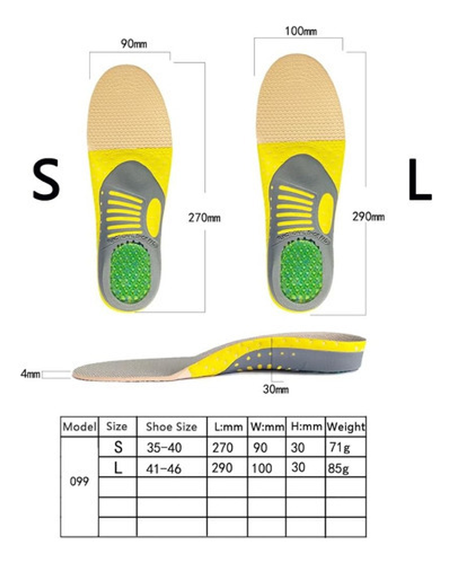 Plantillas Ortopédicas Premium Para Fascitis Plantar Unisex 5