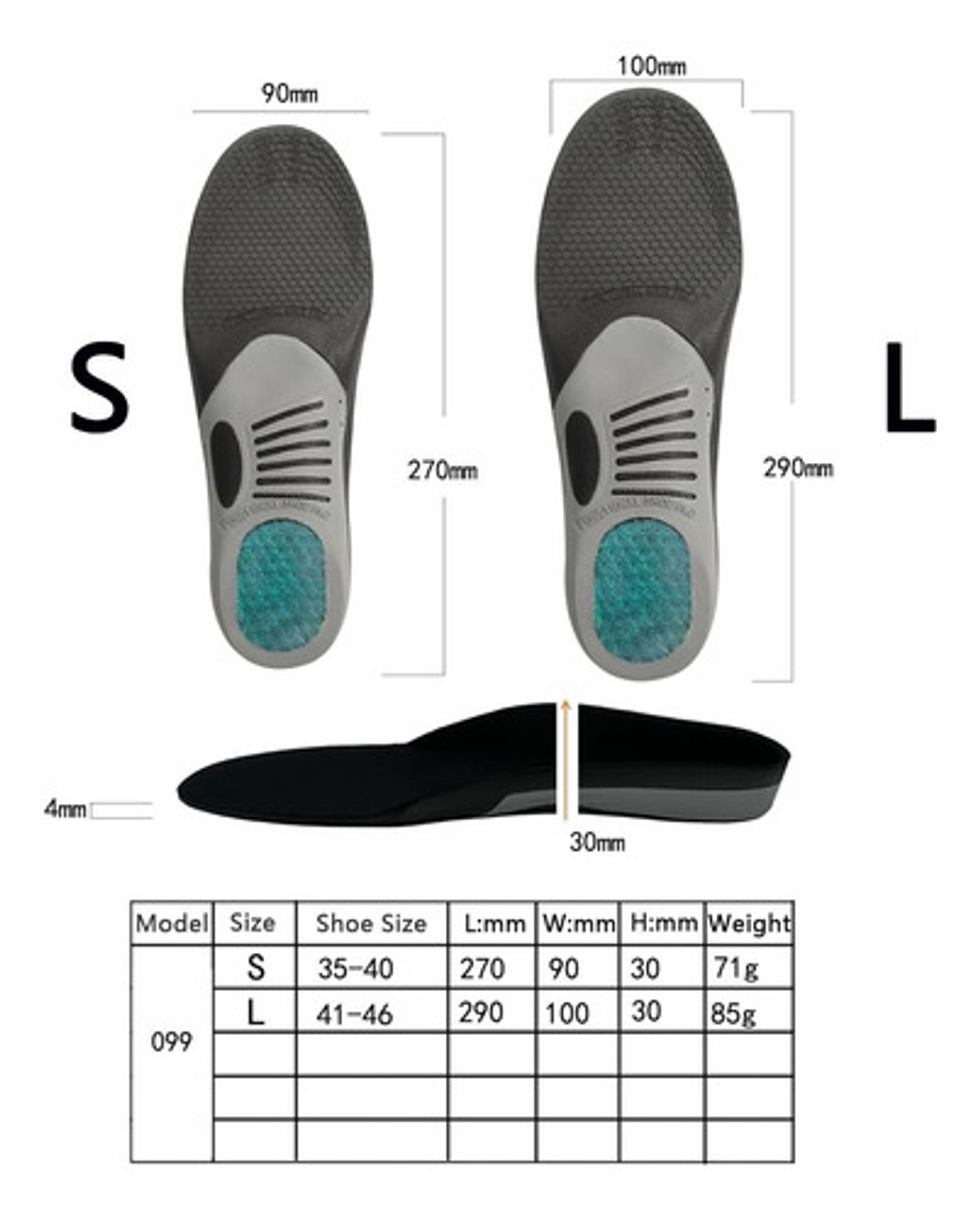 Plantillas Ortopédicas Premium Para Fascitis Plantar Unisex 27