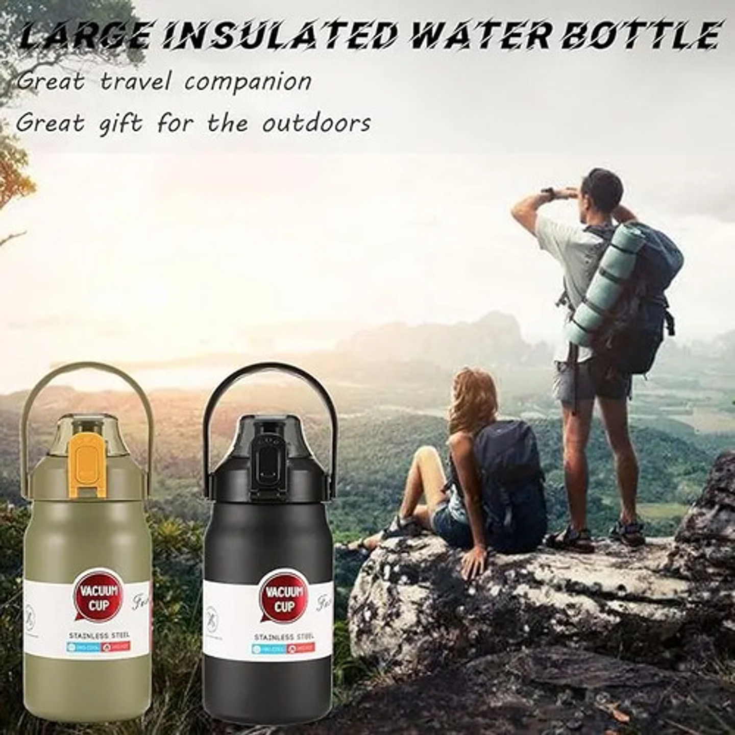 Botella De Agua Deportiva De Acero Inoxidable 316 De 800ml 9