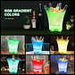 Cubitera Hielera Con Luz Led 5l Para Fiesta Hogar Bar Blanco Lisa - Miniatura 5