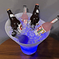 Cubitera Hielera Con Luz Led 5l Para Fiesta Hogar Bar Blanco Lisa - Miniatura 10