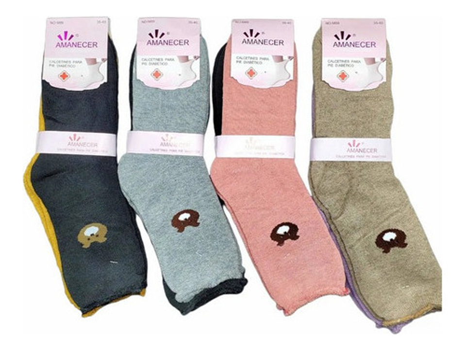 12 Pares Calcetín Diabéticos Mujer  Muy Comoda 5