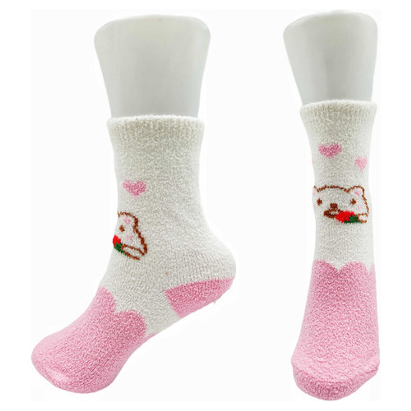 12 Pares Calcetín Diseño Animalitos De Toalla 2