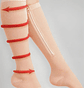 6 Pares Media Cierre Compresión Varices Larga Calceta - Miniatura 1