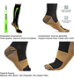 4 Pares De Calcetines De Compresión De Cobre 10-15 Mmhg - Miniatura 3