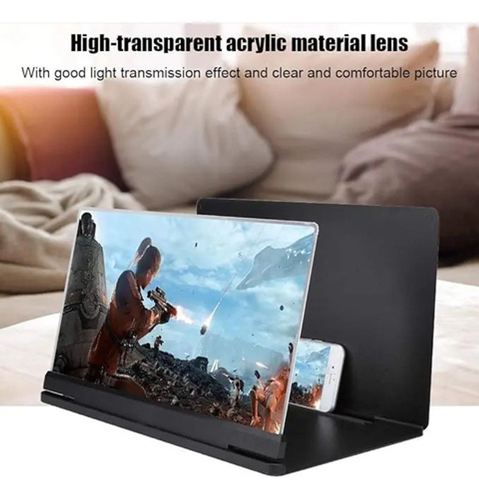 Amplificador Vídeo Hd Lupa Pantalla Teléfono Móvil Celular 8