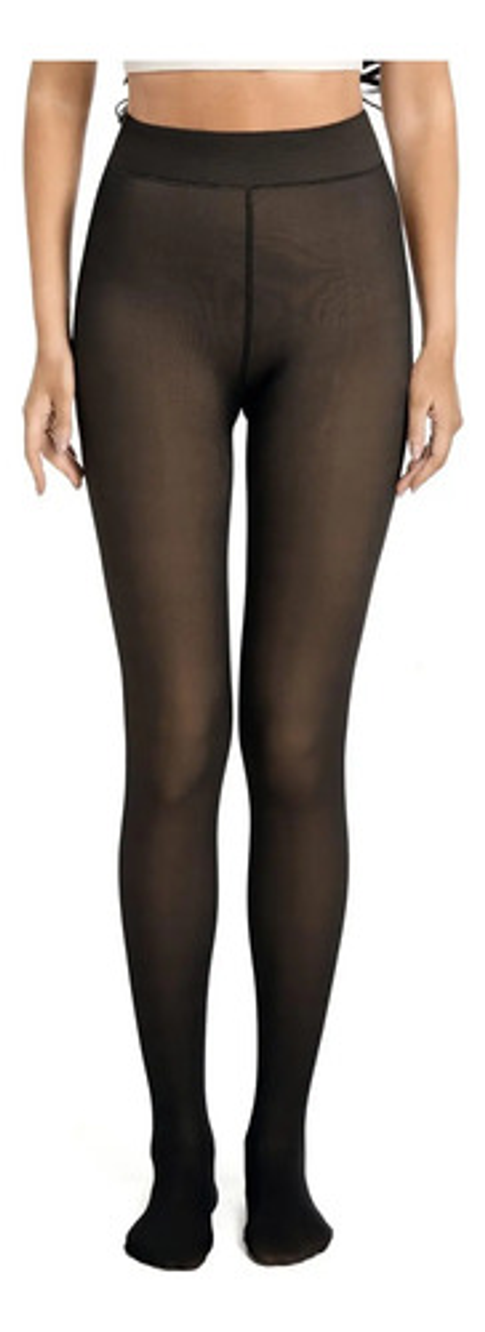 Calza Efecto Piel Panty Con Chiporro Invierno Con Pie 3