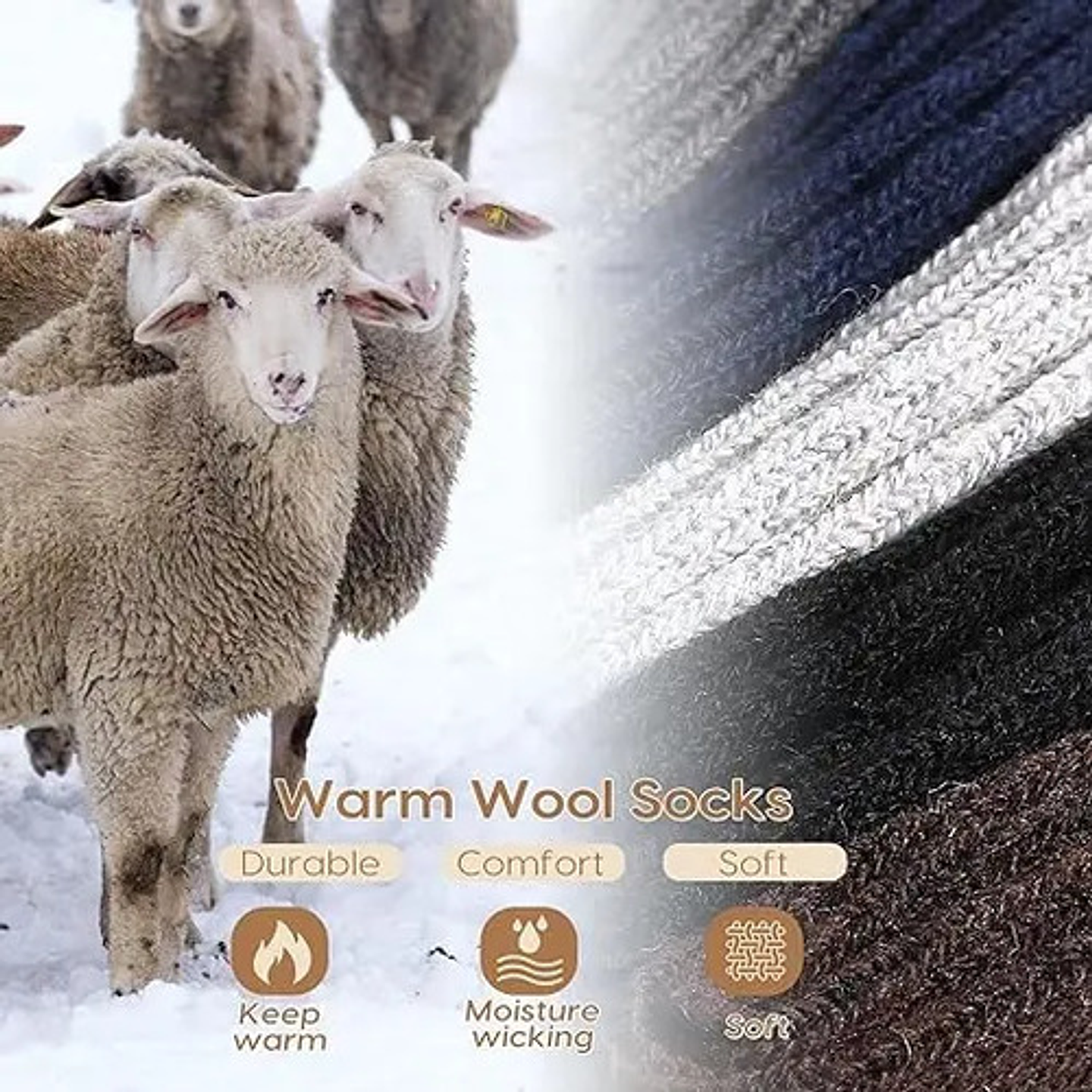 6 Pares Calcetines Termicos Invierno Premium 4