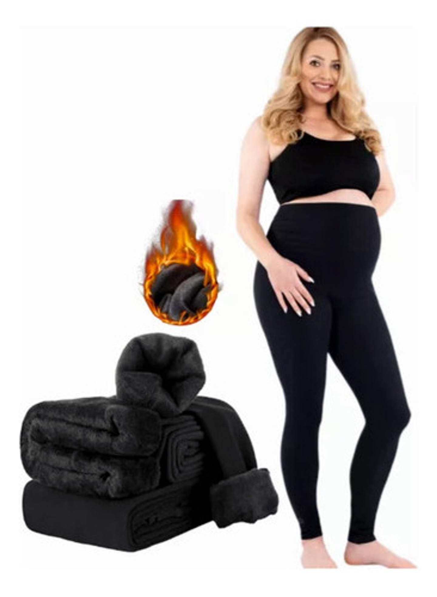 Calzas Maternal / Calzas Forrada Con Polar Mujer 4