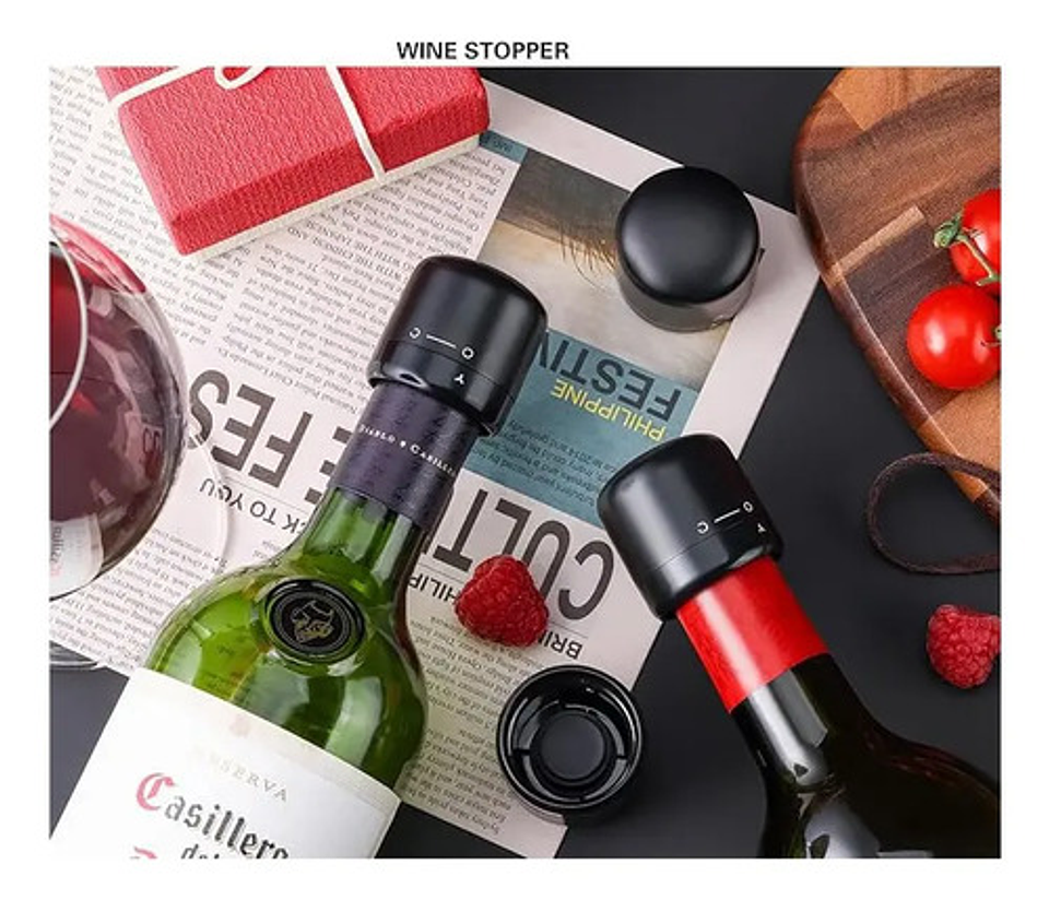 2pcs Tapa Vino Tapón Al Vacío Champagne Espumante Champaña 8