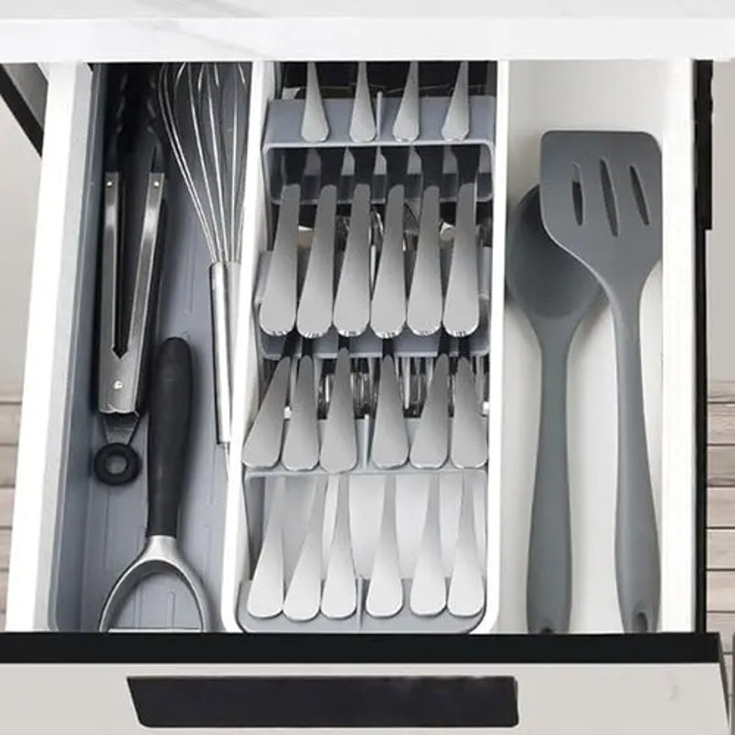 Organizador Para Cubiertos Porta Servicio Ahorra Espacio 1