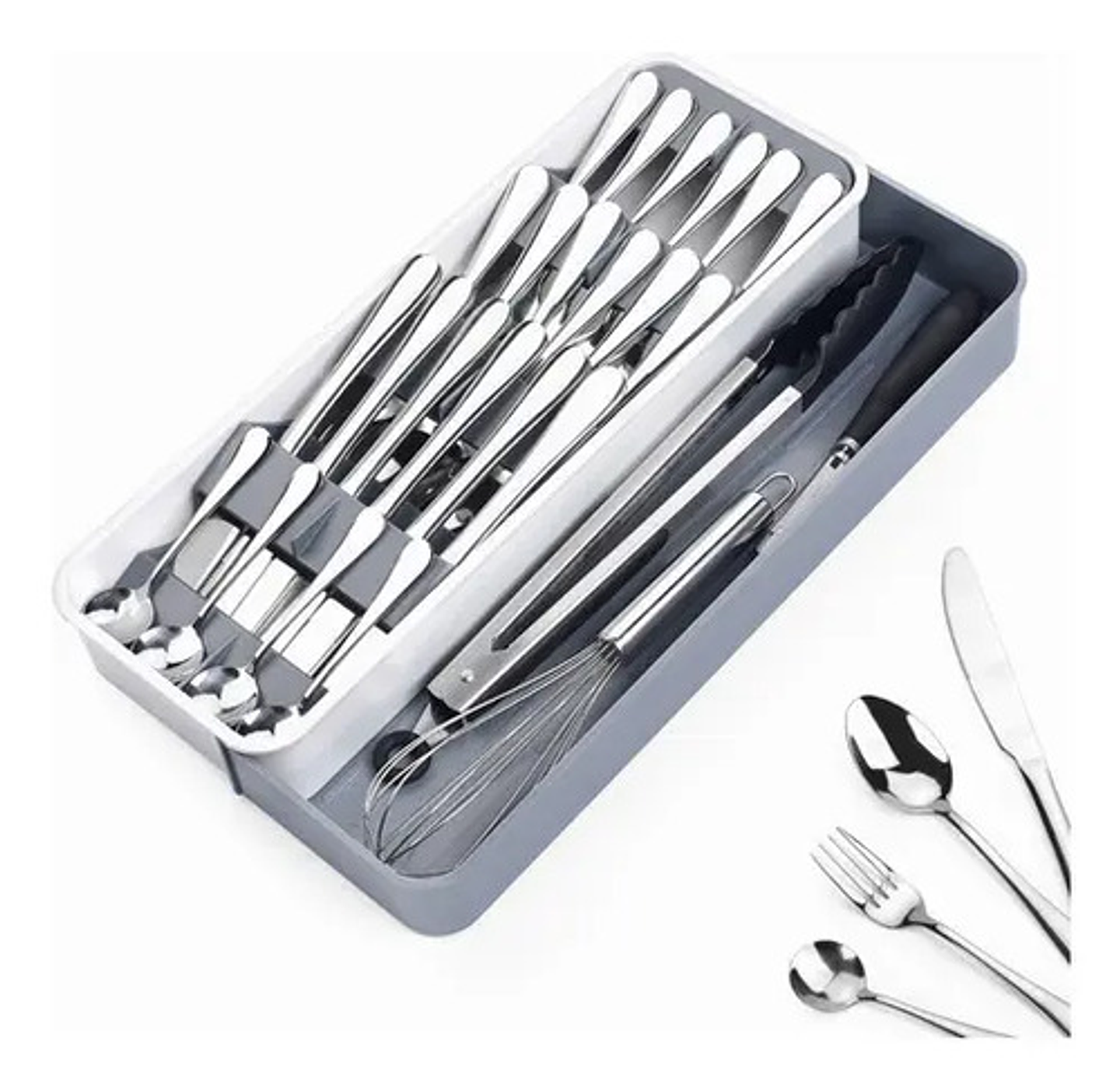 Organizador Para Cubiertos Porta Servicio Ahorra Espacio 2