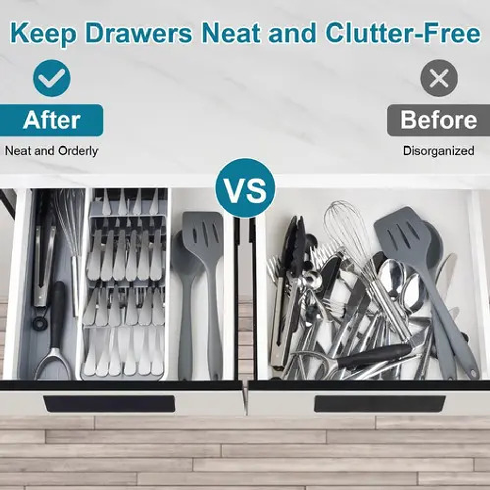 Organizador Para Cubiertos Porta Servicio Ahorra Espacio 4