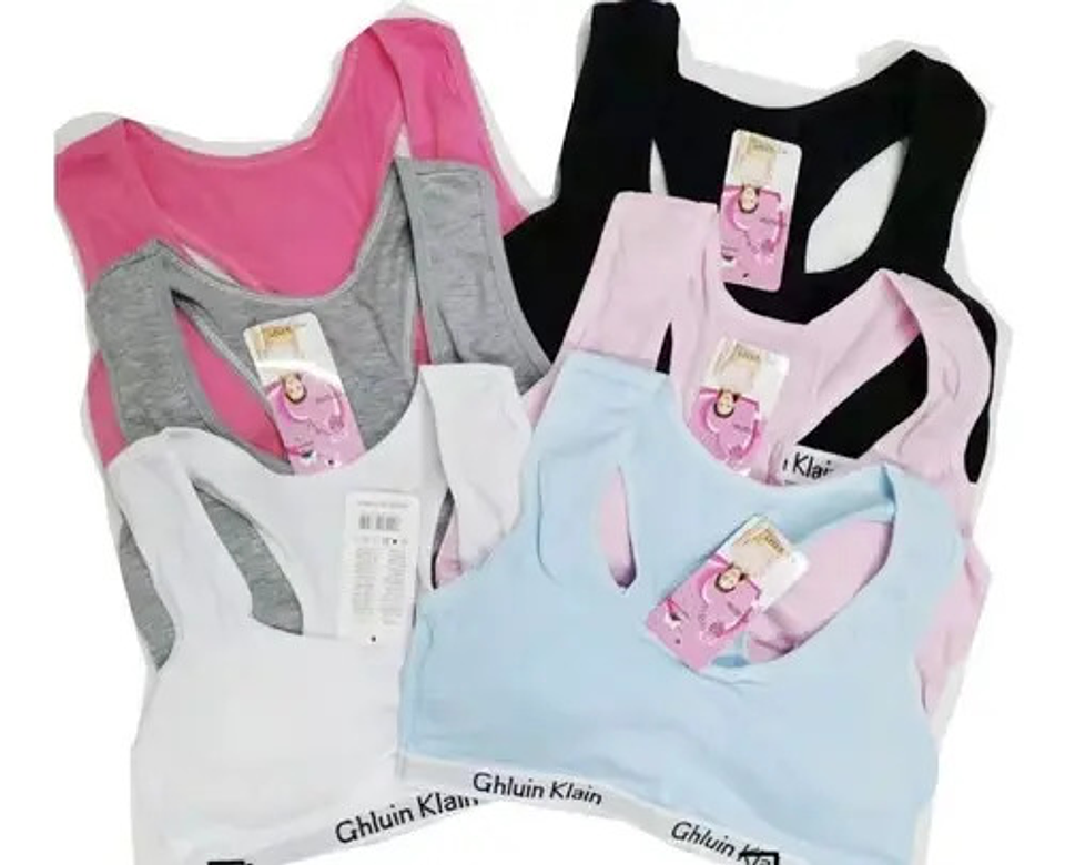 Pack 12  Petos De Niñas 10 A 16 Colores . Algodón Elasticado 1