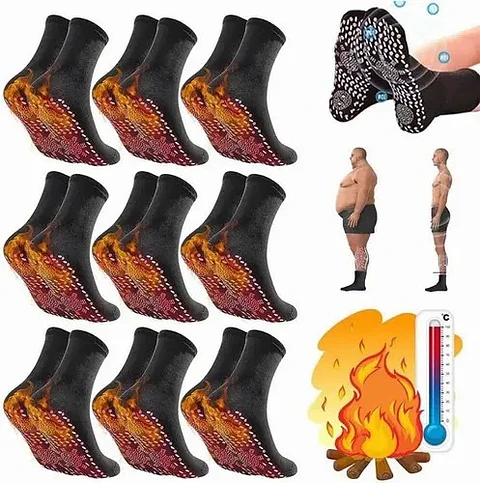 9 Pares De Calcetines Hipertermia Adelgazantes De Turmalina