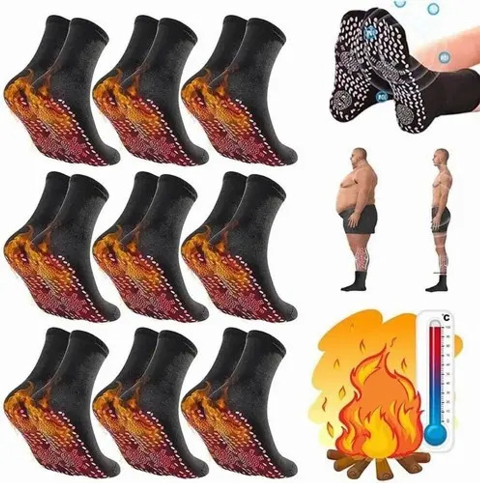 9 Pares De Calcetines Hipertermia Adelgazantes De Turmalina 1
