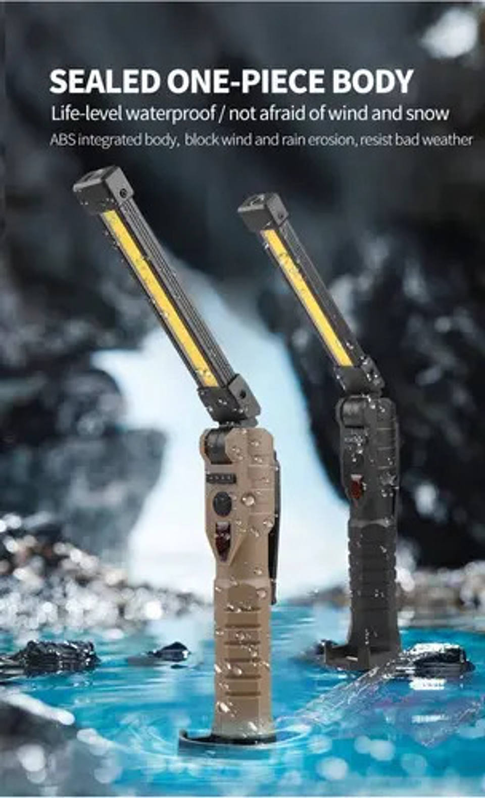 Luz De Trabajo Plegable Recargable Por Usb,led Multifunción 3