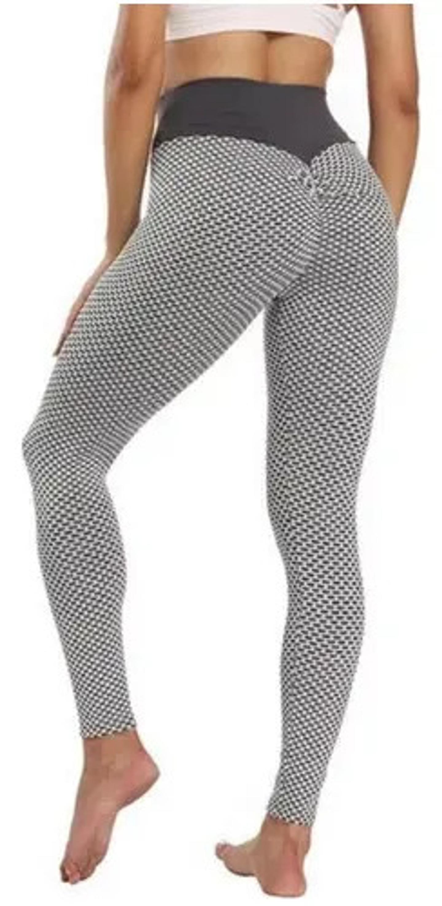 Calzas Texturizada Push Up Levanta Cola  Cintura Alta 2