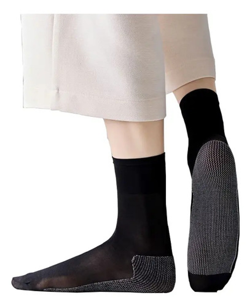 Pack 10 Pares Calcetines Panty Mujer Con Algodón 1