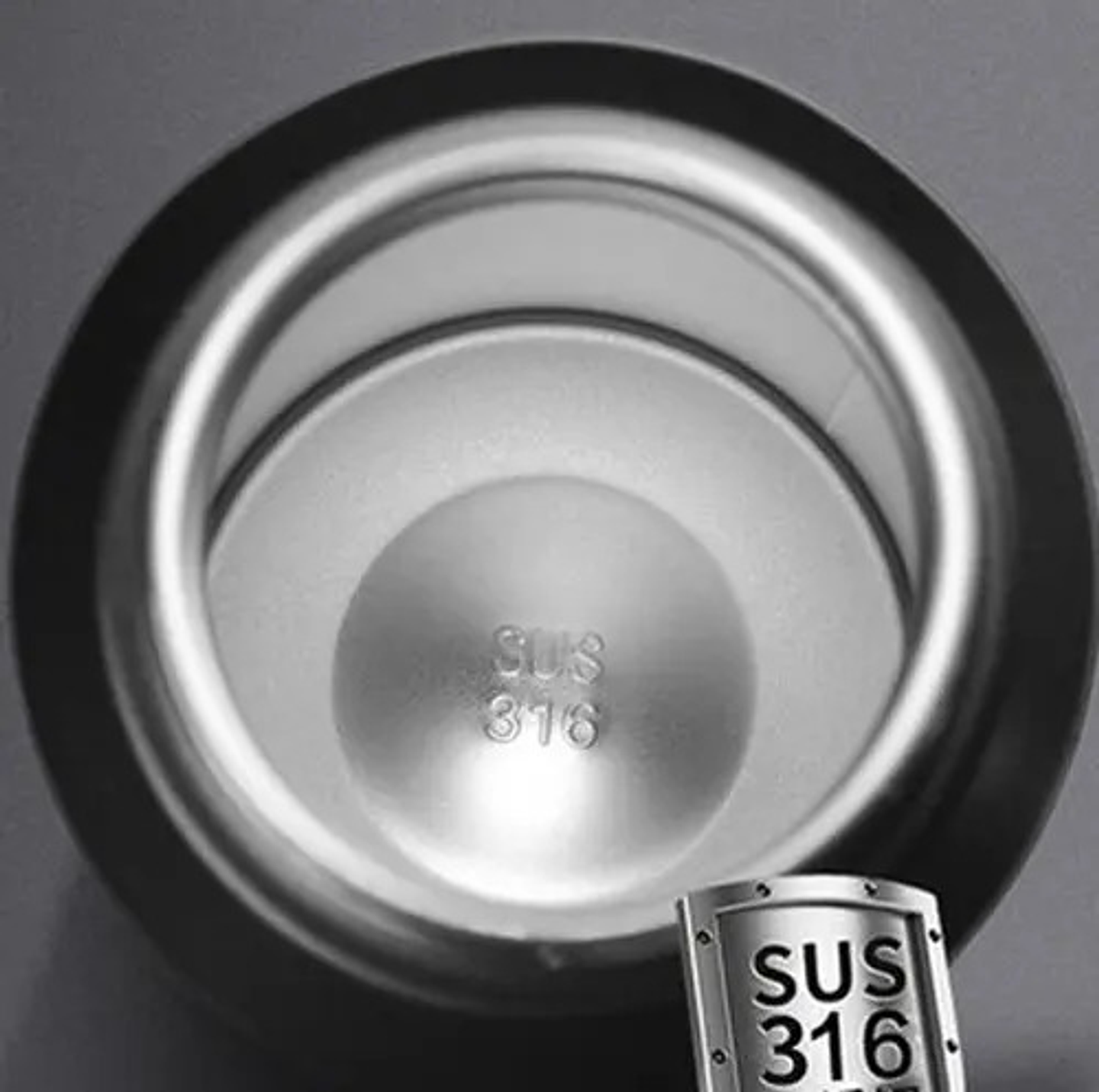 Botella De Agua Deportiva De Acero Inoxidable 316 De 1300ml Negro 6