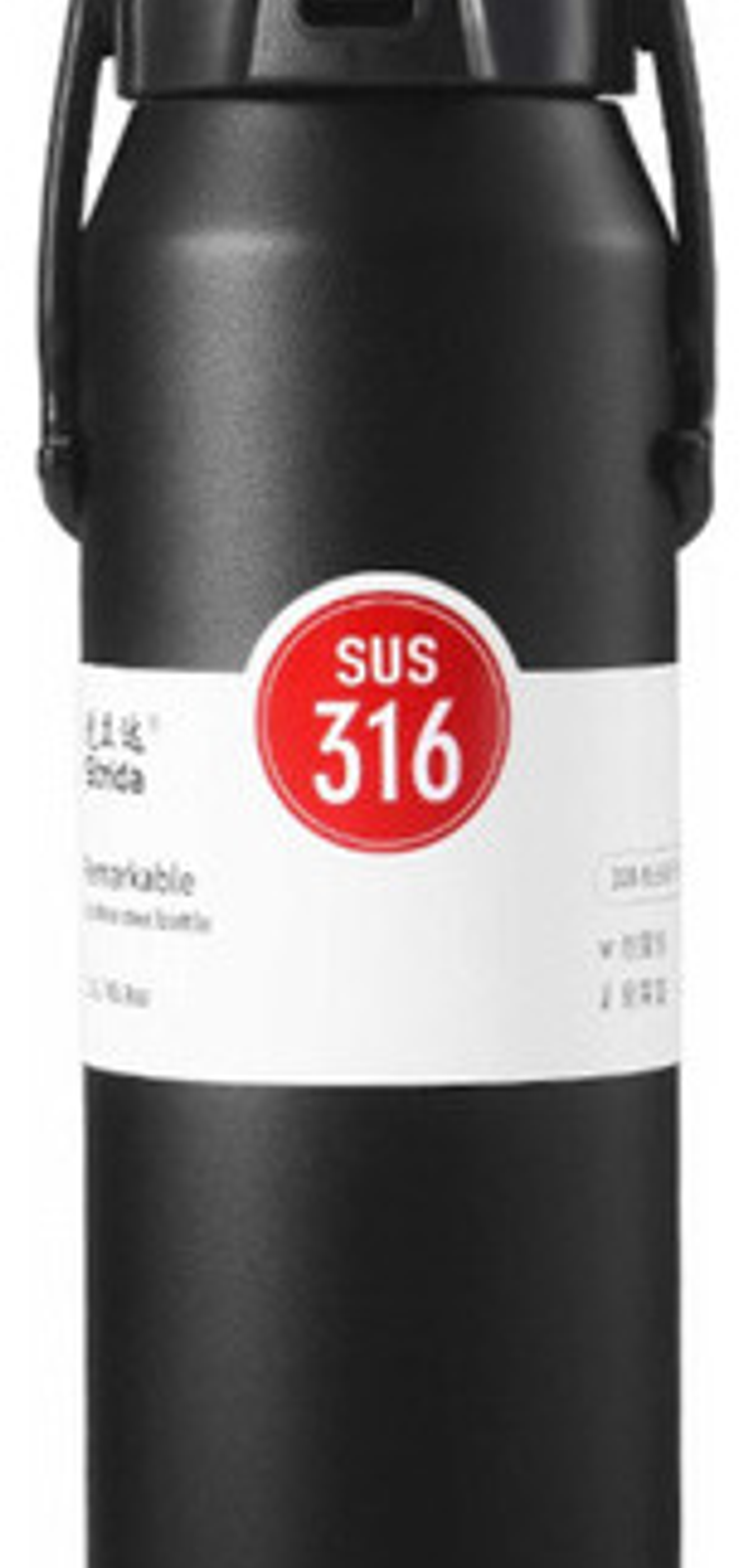 Botella De Agua Deportiva De Acero Inoxidable 316 De 1300ml Negro 8