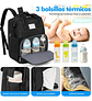 Mochila 3 En 1 Pañalera Cuna Y Mudador Portátil Para Bebés - Miniatura 9