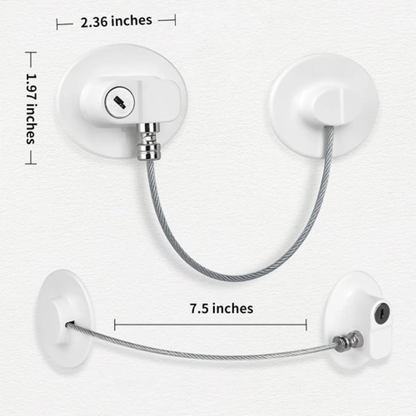 Pack 10 Seguros Niños/ Bebés Puertas Y Cajones Blanco 7