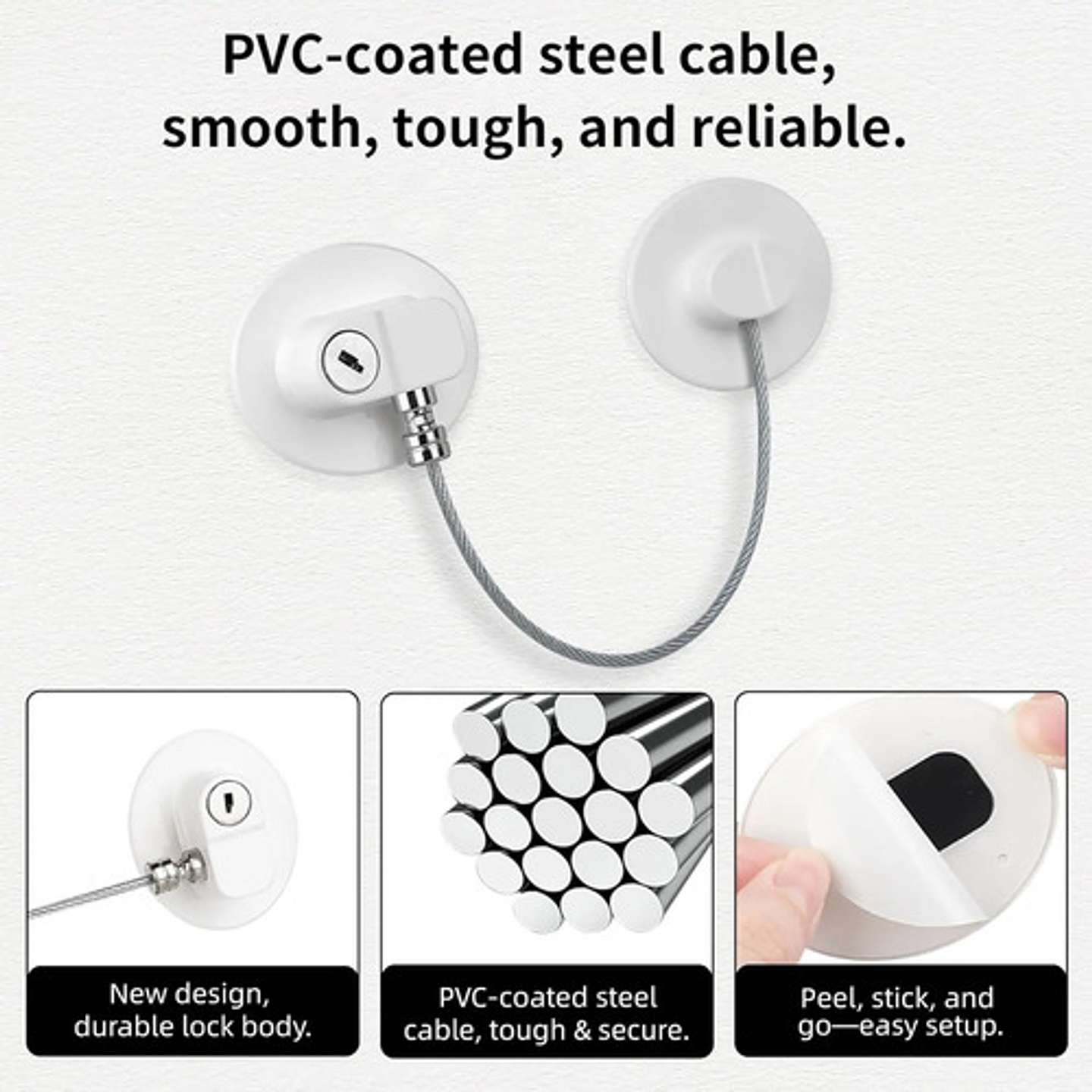 Pack 10 Seguros Niños/ Bebés Puertas Y Cajones Blanco 8