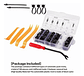 Kit 110 Clip Broche Retencion Plastico Auto Lata Tapabarro - Miniatura 2