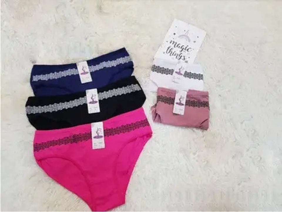 Pack 12 Calzones Algodón.calzón Mujer/nina M A Xl 4