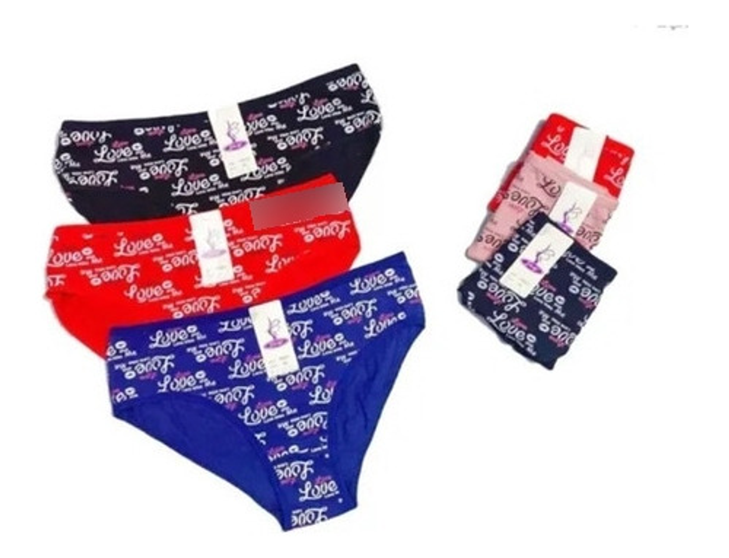 Pack 12 Calzones Algodón.calzón Mujer/nina M A Xl 9